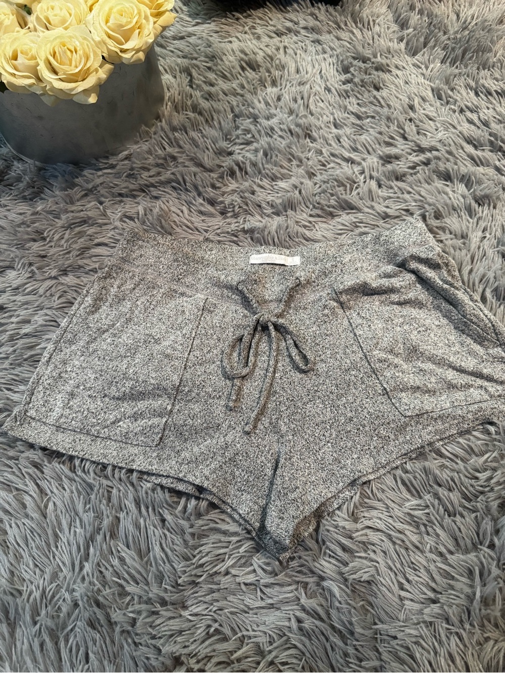 Abercrombie & Fitch Heather Gray Lounge Shorts